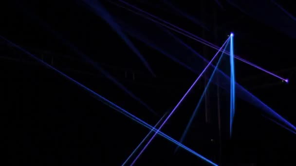 Stage lights laser — Stock Video