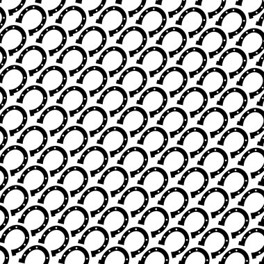 At nalı, iyi şanslar sembolüdür. basit model.