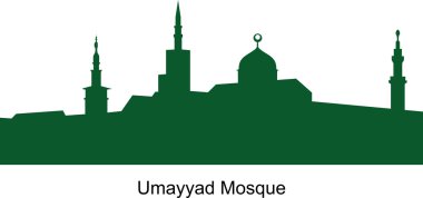 The Umayyad mosque. Syria. Green color