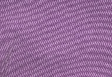 Mor kumaş dokulu ve dikişli kanca. Arka plan için kumaş dokusu. Portre