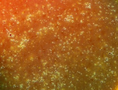 Koyu kırmızı doku su kabarcıkları ile. Portre