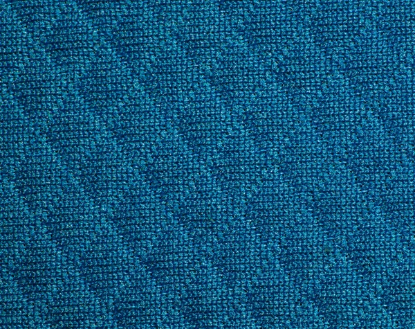 Textura de tecido azul com padrão de diamante. Textura de tecido com losango. Fechar. — Fotografia de Stock