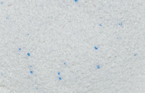 Texture polvere bianca con macchie blu. I granuli di polvere con particelle blu. Primo piano — Foto Stock