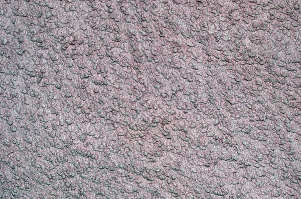 Texture in tessuto grigio rosa con fibre sopra la tela. Tessuto tessutale. Primo piano — Foto Stock