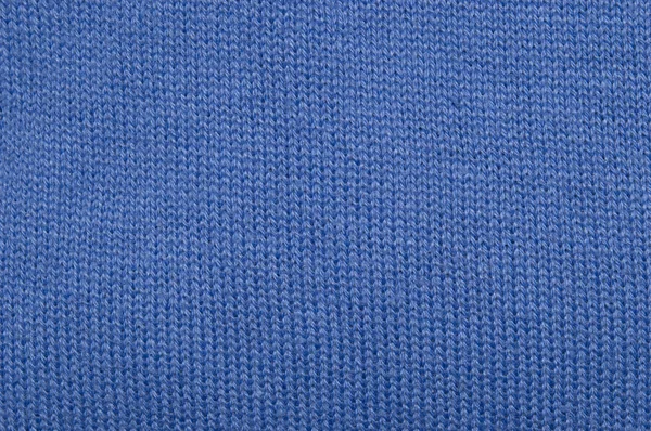 Светло-голубая фактура. Текстура ткани сделана из крючка. Крупный план — стоковое фото