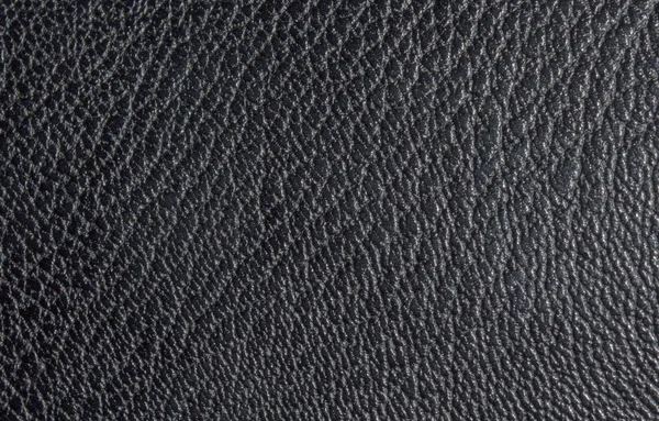 Embossed black leather texture,and shapes of irregular shape and veins arranged horizontally. Leather — Stock Fotó