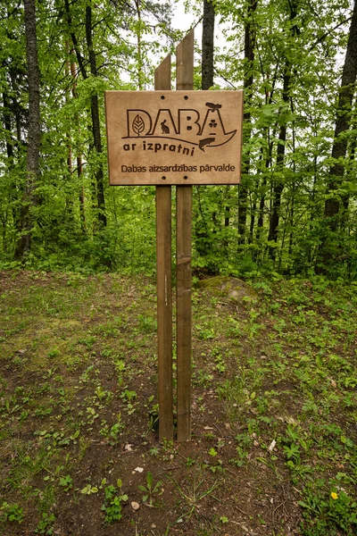 Daba Izpratni Letão Com Natureza Para Compreensão Seguro — Fotografia de Stock