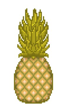 Piksel sanat ananas simgesi