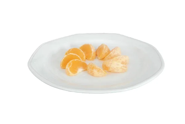 Conjunto Naranjas Sobre Fondo Blanco — Foto de Stock