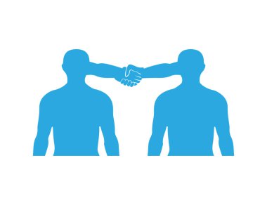 Beyaz üzerine iki kişi iletişim