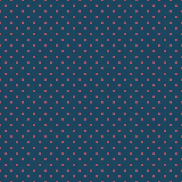 Seamless dark blue and burgundy square polka dots pattern vector — Stock Vector