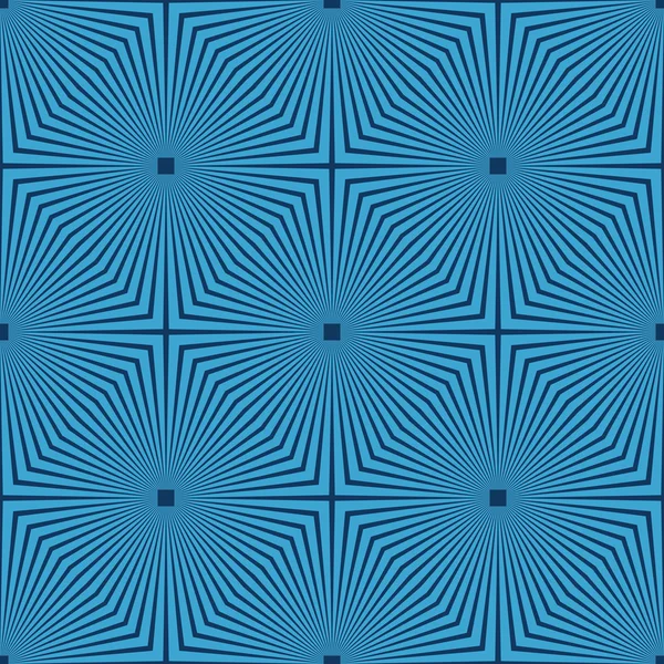 Seamless navy blue vintage art deco luxury rays pattern vector — Stock Vector