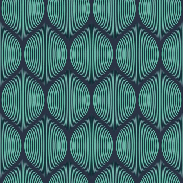 Seamless neon blue optical illusion woven pattern vector — Stock Vector