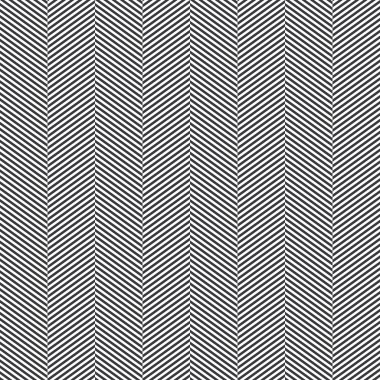 Sorunsuz siyah beyaz ince mükemmel op art balıksırtı desen vektör