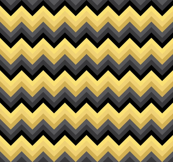 Vecteur de motif chevron zigzag sans couture noir et or double palette — Image vectorielle