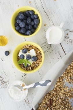 Ev gevrek altın granola pul ve fındık karışımı