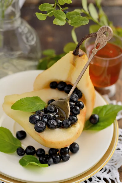 블루베리와 꿀 배 — 스톡 사진