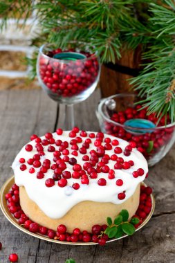 beyaz çikolatalı cheesecake cranberries ile tart