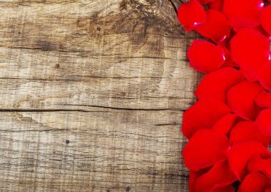 Gül yaprakları ile soyut tatil çerçeve