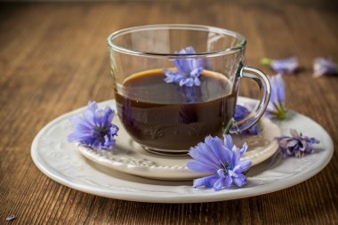 Hindiba çiçek ve hindiba çay.