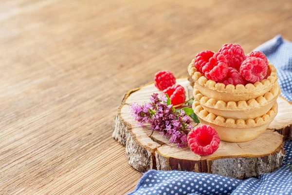 Raspberry fruit tart — Stock Photo, Image