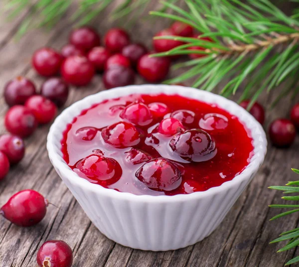 Aardbeiensaus — Stockfoto