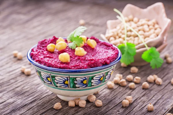 Hummus de remolacha — Foto de Stock