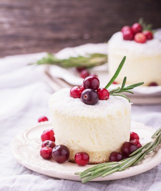 Cranberries ile mini cheesecake