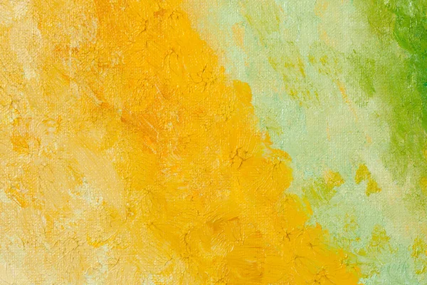 Oleo artístico pintado fondo amarillo y verde — Foto de Stock