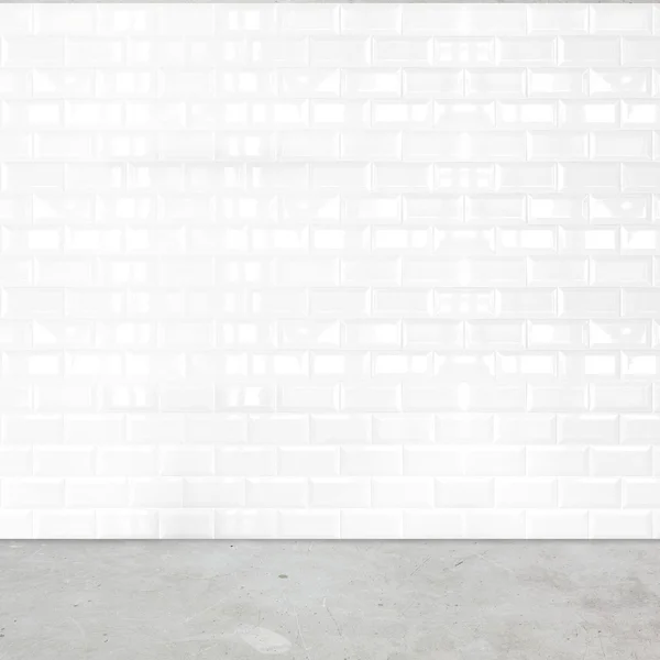 Mur de carreaux de céramique blanche — Photo