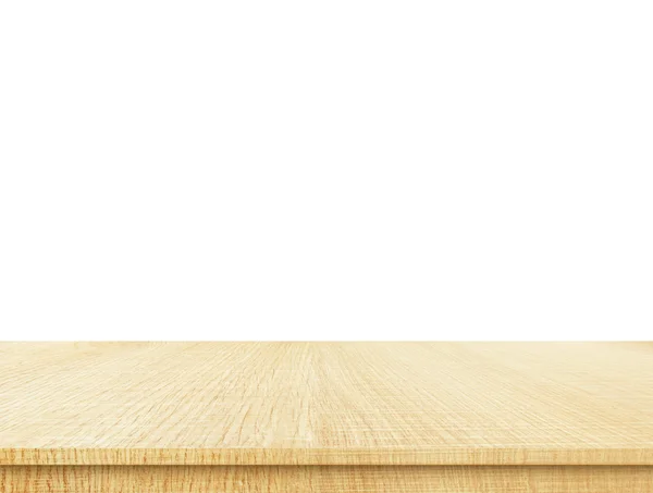Lege licht houten tafelblad — Stockfoto
