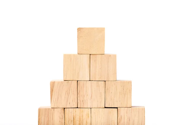 Close up at wooden cubes — Stock Photo, Image