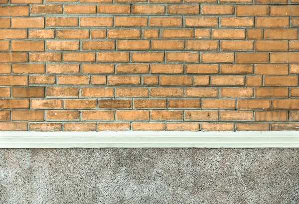 Напівтон з гранжевою цегляною стіною і бетонною стіною, текстура назад — стокове фото