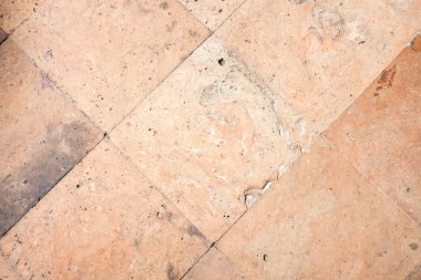 Turuncu taş blok kaldırım doku