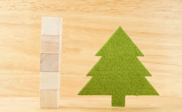 Christmas tree with blank — Stock Photo, Image