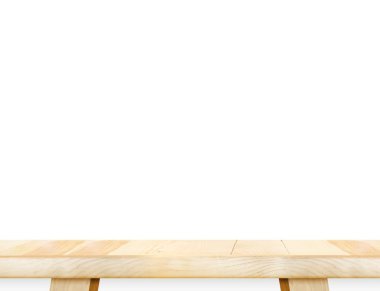 Boş tahta ahşap masa üstü 