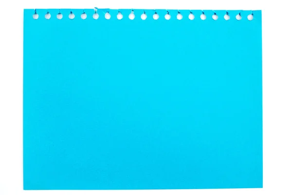 Uwaga niebieski papier widok z góry — Zdjęcie stockowe