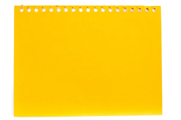 Orange note paper top view — Stock Photo, Image