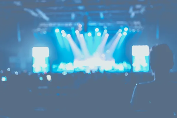 Bokeh aydınlatma konser safhasında — Stok fotoğraf