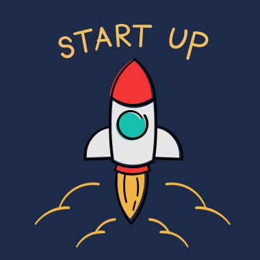 roket kadar uçan vektör