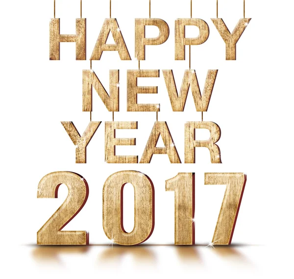 Happy New Year 2017 year — Stock Photo, Image