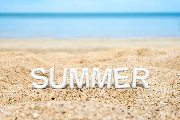 Sommar (3d Rendering text) — Stockfoto