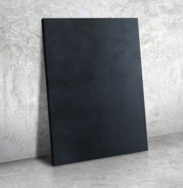 Boş siyah kumaş poster 