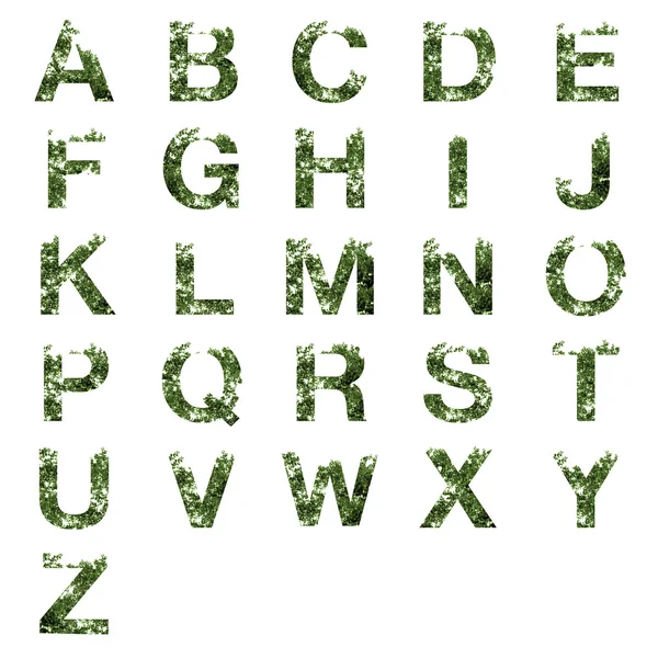 Coleção da letra do alfabeto A-Z — Fotografia de Stock