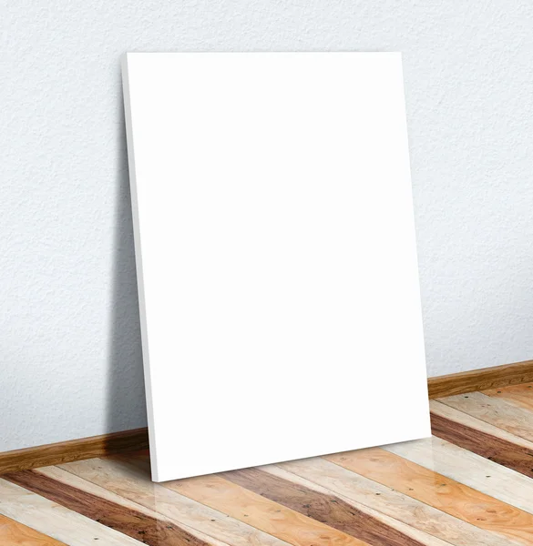 Cartel de papel blanco en blanco — Foto de Stock