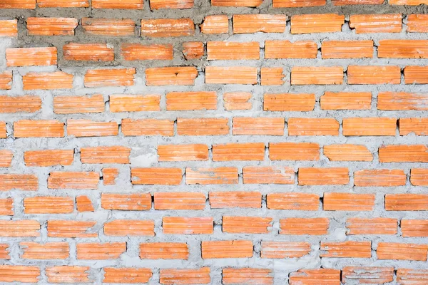 Orange brick with cement wall — Stock Photo, Image