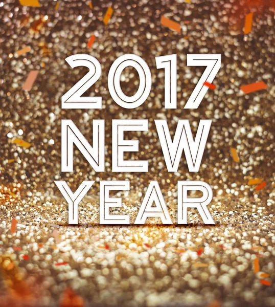 Happy new year 2017 year number — Stock Photo, Image