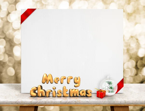 Buon Natale rendering 3d — Foto Stock