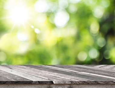 Boş grunge ahşap masa üstü 