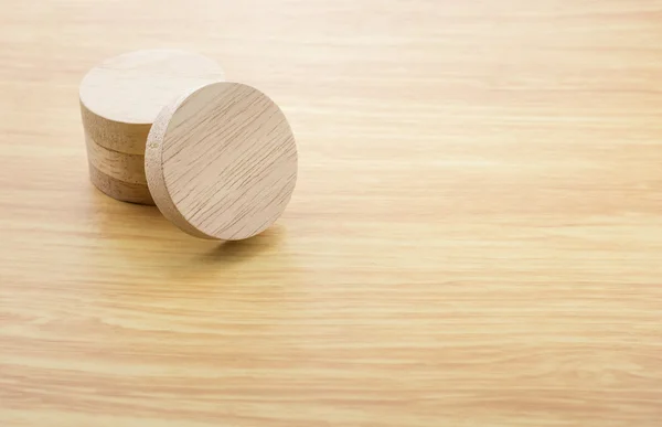 Pila de bloque de madera redonda — Foto de Stock